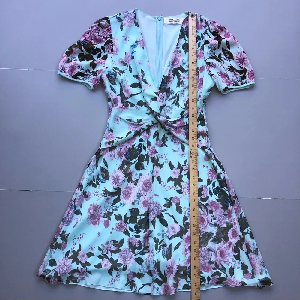 Diane Von Furstenberg Jillian Dress Lilac Small Lagoon